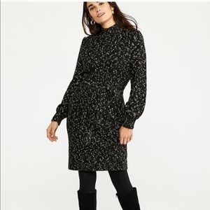 AT Shimmer Mock Nexk Sweater Dress
